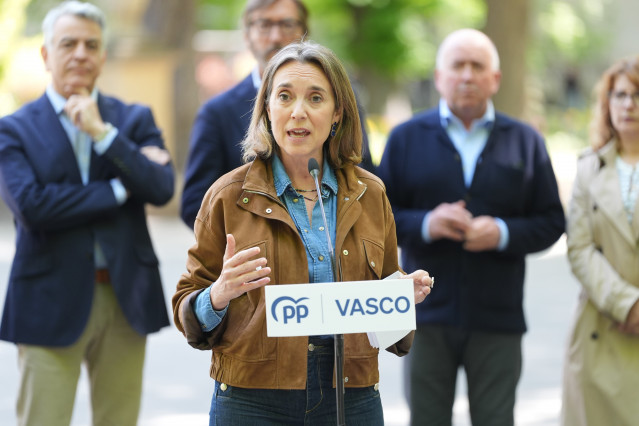 Gamarra ha participado este viernes en un acto del PP en Vitoria-Gasteiz