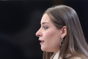 Archivo - La portavoz del PP en el Congreso, Ester Muñoz, durante una rueda de prensa en el Congreso