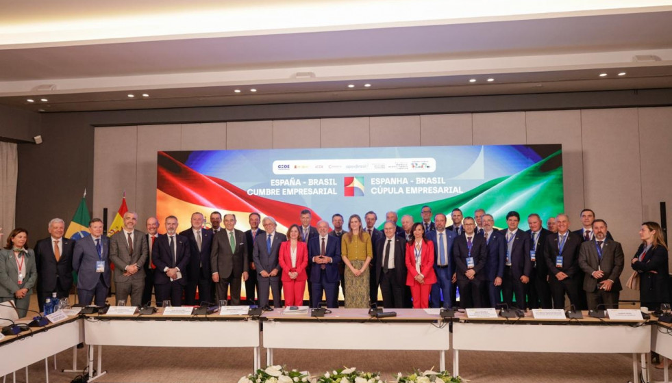 Momento de la reunión de Da Silva con empresarios