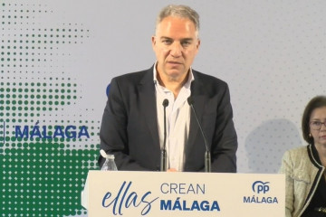 Archivo - El vicesecretario de Coordinación Autonómica y Local y Análisis Electoral del PP, Elías Bendodo, en un encuentro del PP de Málaga. (Foto de archivo).