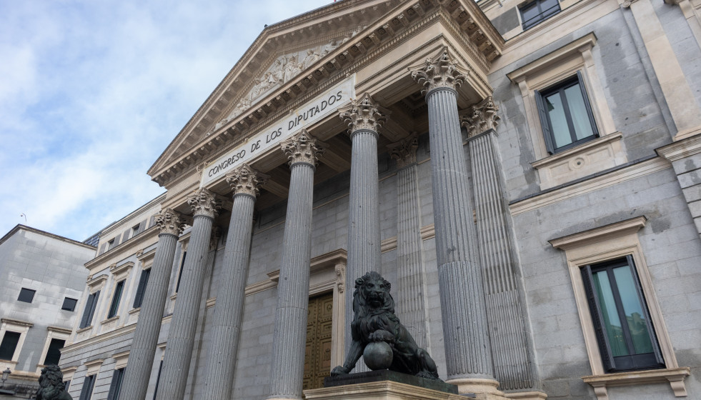 Archivo - Fachada del Congreso de los Diputados, a 5 de febrero de 2026, en Madrid (España).