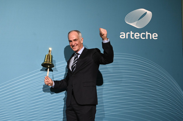Archivo - El presidente y CEO de Arteche, Alexander Artetxe, en el debut de la empresa en el mercado continuo