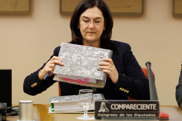 Archivo - La presidenta de la Comisión Nacional de los Mercados y la Competencia, Cani Fernández Vicién, durante una Comisión de Asuntos Económicos y Transformación Digital, en el Congreso de lo