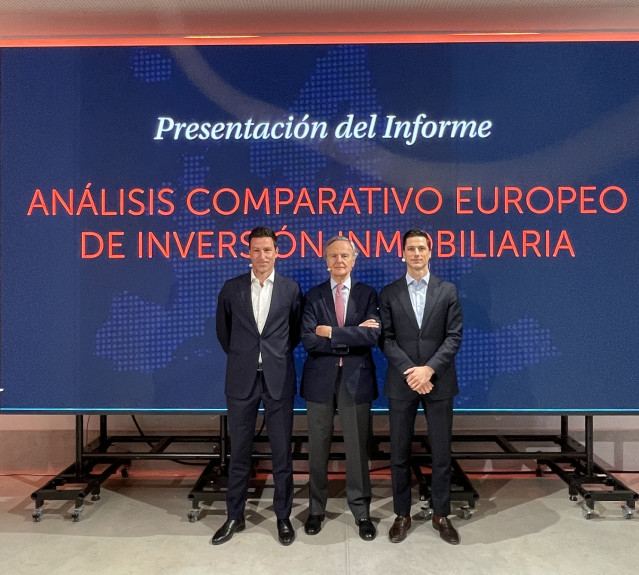 Presentación del 'Informe de competitividad del sector inmobiliario español en Europa', por la Asociación Española de Consultoras Inmobiliarias (ACI), el 20 de abril de 2026.