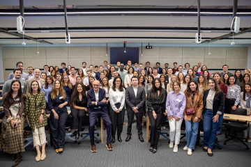 Xavier Marcet en el YLN de AmChamSpain, en la IE Tower