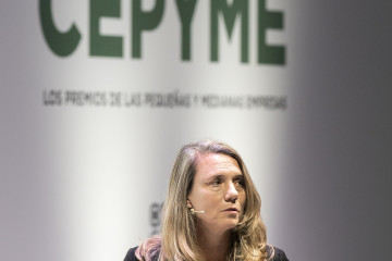 Archivo - La presidenta de Cepyme, Ángela de Miguel, durante la entrega de los XII Premios Cepyme 2025