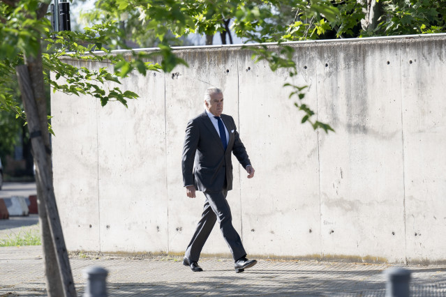 El extesorero del PP, Luis Bárcenas, a su llegada a la Audiencia Nacional, a 20 de abril de 2026, en San Fernando, Madrid (España).