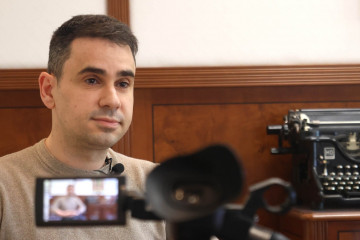 El alcalde de Cabanillas del Campo (Guadalajara), el socialista José García Salinas, en una entrevista a Europa Press