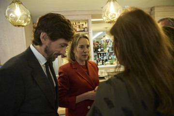 La vicesecretaria de Regeneración Institucional del PP, Cuca Gamarra, durante un desayuno informativo organizado por Europa Press, a 21 de abril de 2026, en Madrid (España).