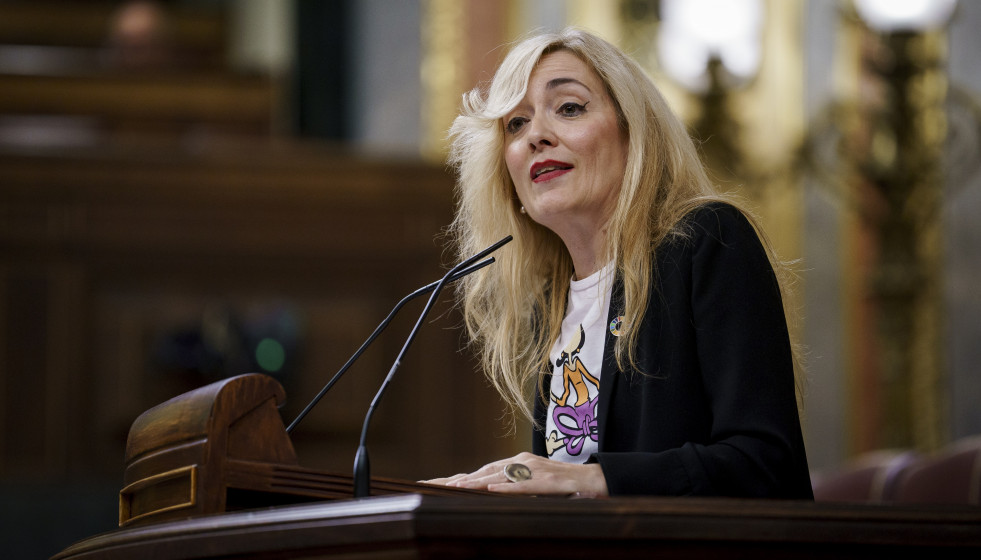 Archivo - La diputada del PSOE María Carmen Castilla durante una sesión plenaria en el Congreso de los Diputados, a 8 de abril de 2025, en Madrid (España).