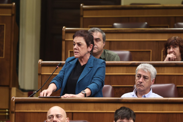 Archivo - La portavoz de EH Bildu, Mertxe Aizpurua. Archivo.