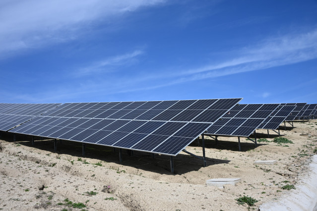 Archivo - Imagen de una planta fotovoltaica