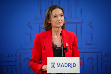 La portavoz del Grupo Municipal Socialista, Reyes Maroto, durante el Pleno de Cibeles