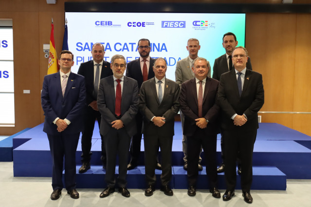 Participantes en el encuentro empresarial en CEOE sobre Santa Catarina como puerta de entrada a Brasil para las empresas españolas.