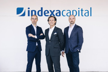 Archivo - Los fundadores de Indexa Capital Group, Unai Ansejo, François Derbaix y Ramón Blanco.