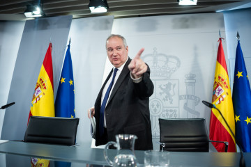 El ministro de Industria y Turismo, Jordi Hereu, a su salida de una rueda de prensa posterior al Consejo de Ministros, en el Palacio de La Moncloa, a 31 de marzo de 2026, en Madrid (España).