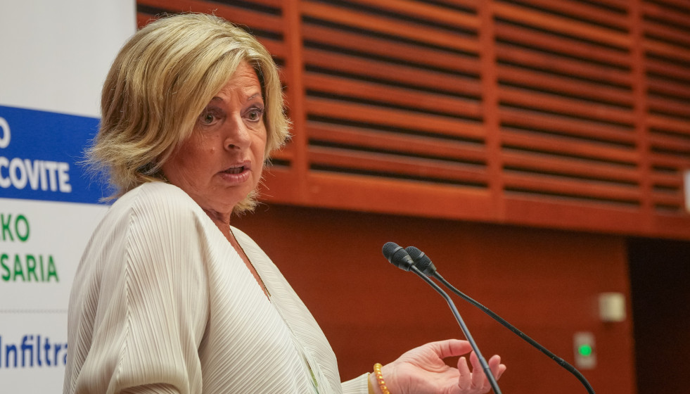 Archivo - La presidenta de COVITE, Consuelo Ordóñez