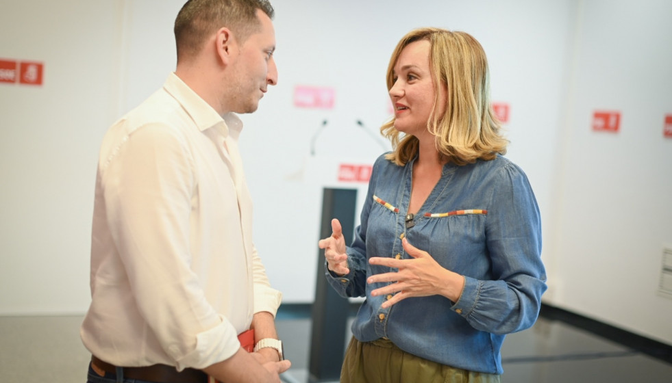 La secretaria general del PSOE Aragón y portavoz del Grupo Socialista en las Cortes de Aragón, Pilar Alegría.