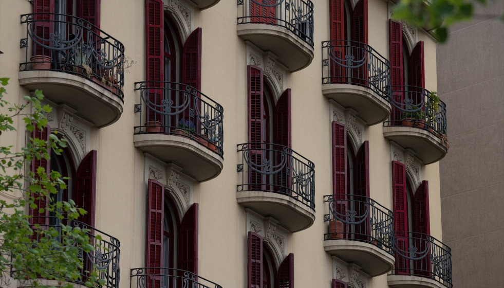 Archivo - Fachada de un edificio.