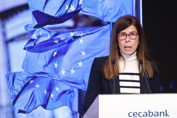 Archivo - La consejera delegada de Cecabank, Ainhoa Jáuregui.