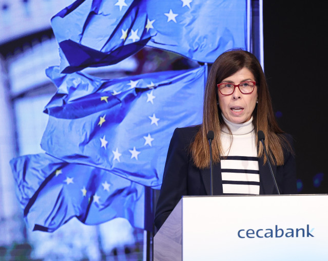Archivo - La consejera delegada de Cecabank, Ainhoa Jáuregui.