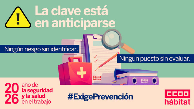 CCOO del Hábitat exige prevención de cara al 28 de abril, ante una 