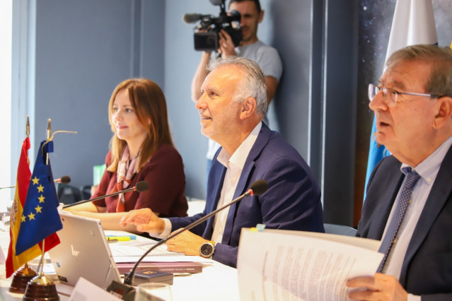 El ministro Ángel Víctor Torres durante el Consejo Territorial de la Memoria, celebrado en La Palma