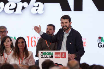 El secretario general del Psoe de Extremadura, álvaro Sánchez Cotrina