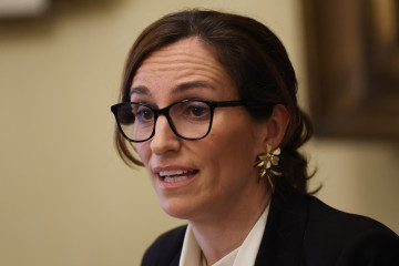 La ministra de Sanidad, Mónica García