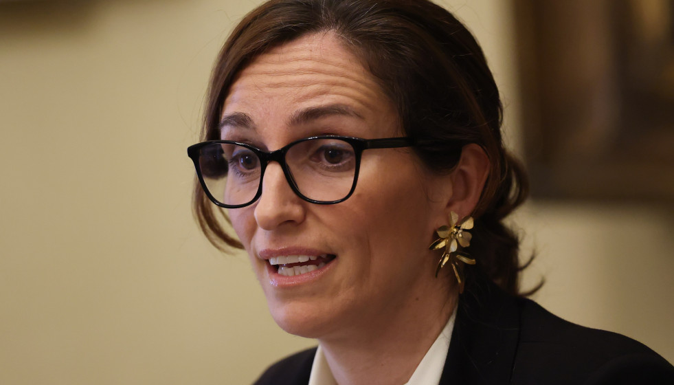 La ministra de Sanidad, Mónica García