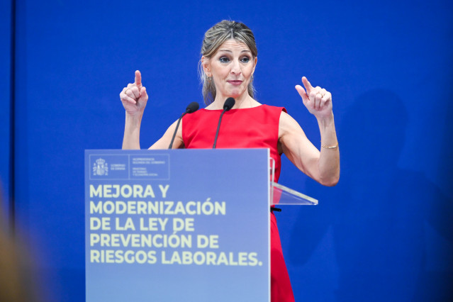 Archivo - La vicepresidenta segunda del Gobierno y ministra de Trabajo y Economía Social, Yolanda Díaz