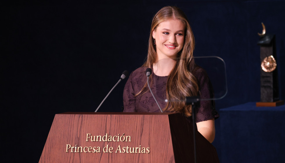Archivo - La Princesa Leonor durante la ceremonia de los Premios Princesa de Asturias 2025 celebrados en el Teatro Campoamor, a 24 de octubre de 2025, en Oviedo (España)