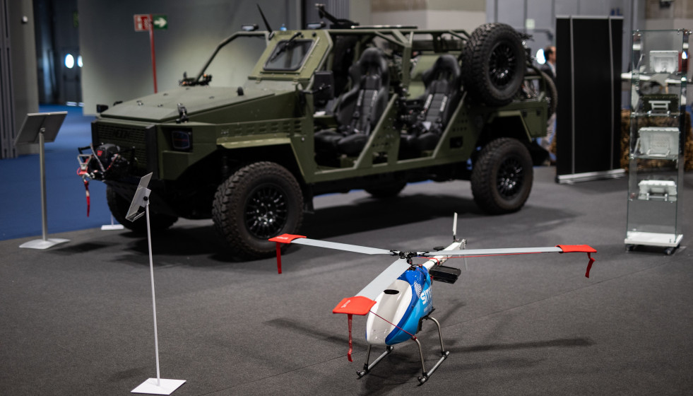 Archivo - Un tanque en la Feria Internacional de Defensa y Seguridad de España (FEINDEF).