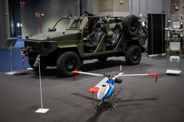 Archivo - Un tanque en la Feria Internacional de Defensa y Seguridad de España (FEINDEF).