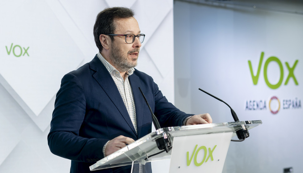 Archivo - El portavoz de Vox, José Antonio Fúster. Archivo.