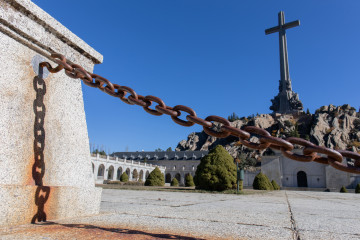 Archivo - Abadía benedictina del complejo monumental del Valle de los Caídos, a 17 de noviembre de 2021, en San Lorenzo de El Escorial, Madrid (España).