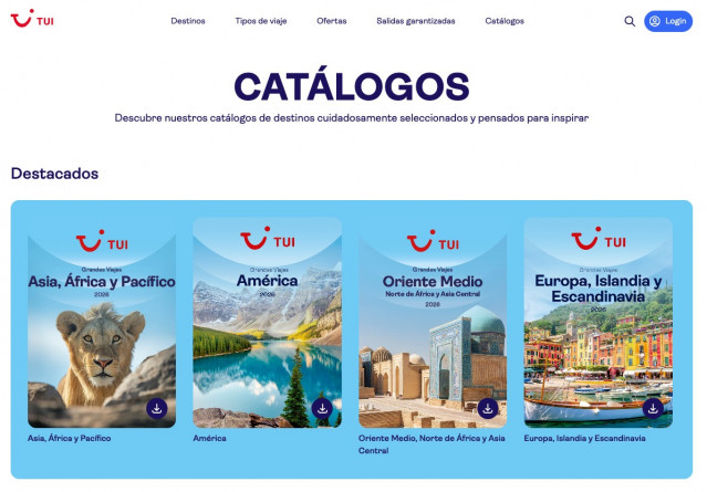 TUI Spain lanza una nueva web B2B que incorpora todos los activos y marcas del grupo alemán.