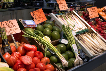 Puesto de fruta y verdura