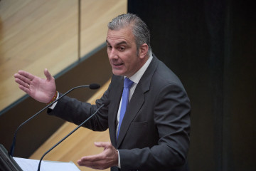 Archivo - El portavoz de VOX en el Ayuntamiento, Javier Ortega Smith, interviene durante un pleno extraordinario del Ayuntamiento de Madrid, en el Palacio de Cibeles, a 25 de junio de 2024, en Madrid 