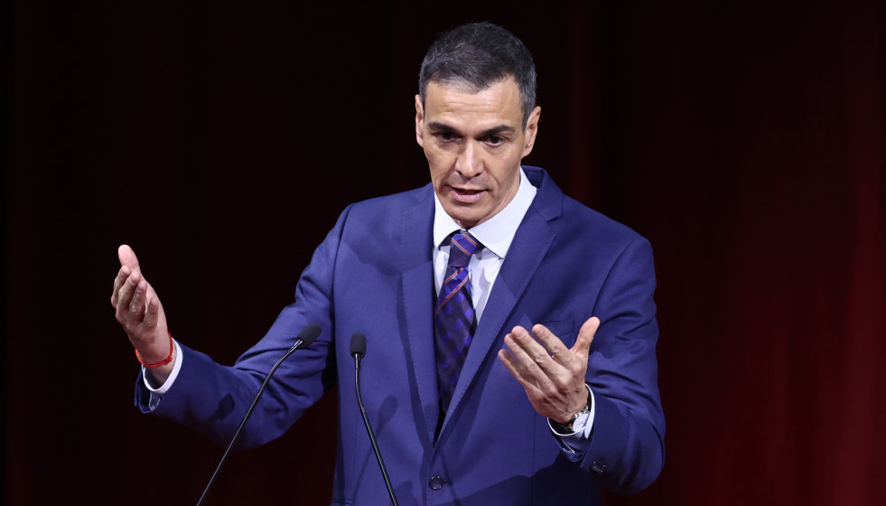 El presidente del Gobierno, Pedro Sánchez, interviene durante el Bloomberg CityLab 2026