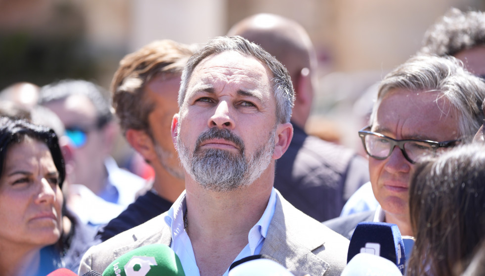 El presidente de Vox, Santiago Abascal