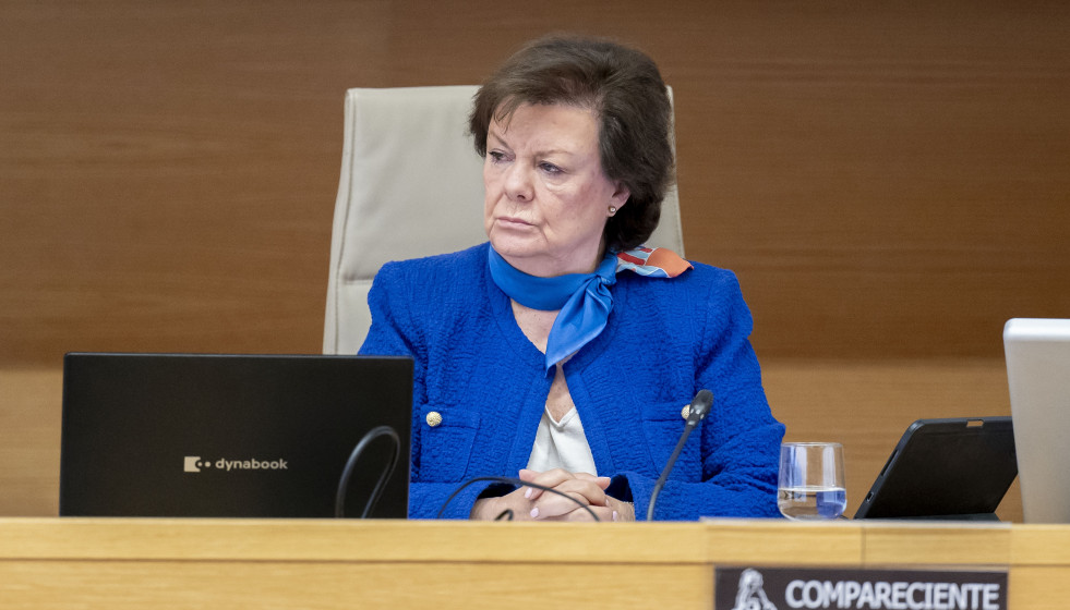 La presidenta del Tribunal de Cuentas, Enriqueta Chicano, comparece ante la Comisión Mixta
