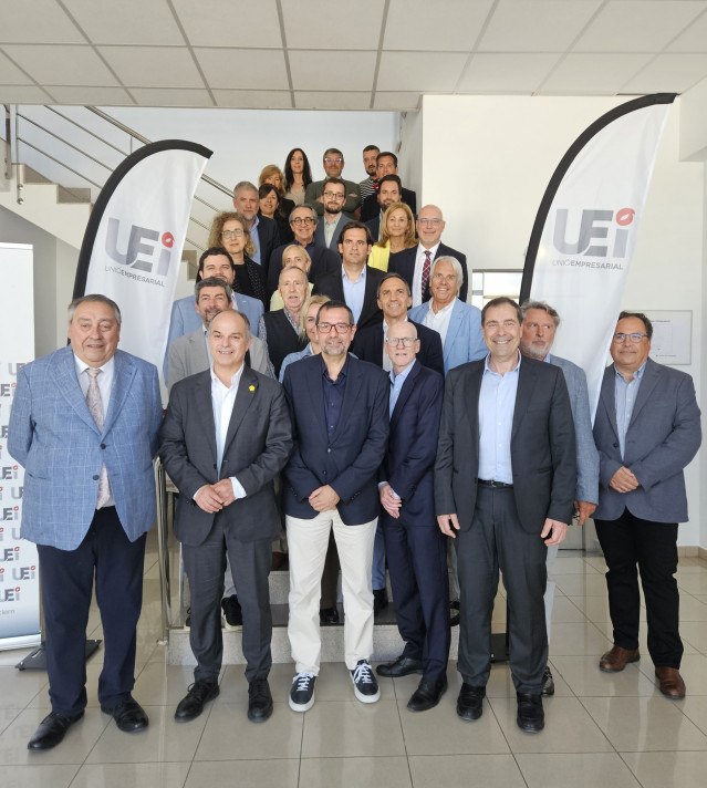 El secretario general de Junts, Jordi Turull, tras la jornada de la Unió Empresarial Intersectorial