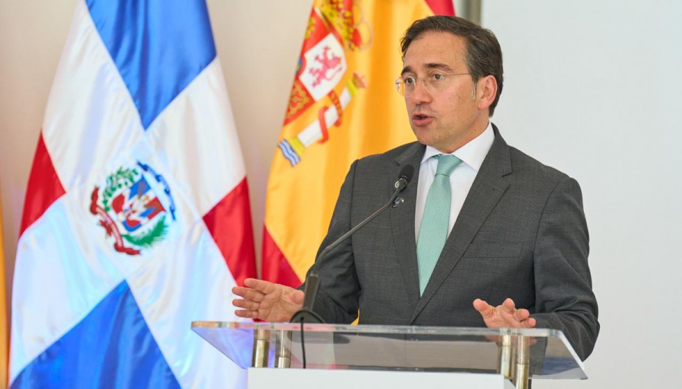 El ministro de Asuntos Exteriores, Unión Europea y Cooperación, José Manuel Albares, durante su visita a República Dominicana