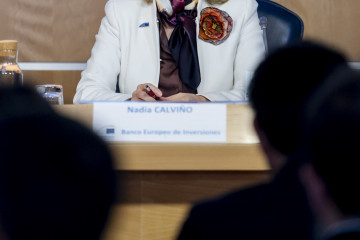 Archivo - La presidenta del Grupo BEI, Nadia Calviño.