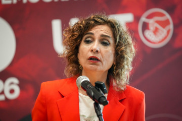 La candidata del PSOE-A a la Junta, María Jesús Montero, este martes en Sevilla. (Foto de archivo).