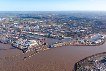 Puerto de Avonmouth (Bristol, Reino Unido).