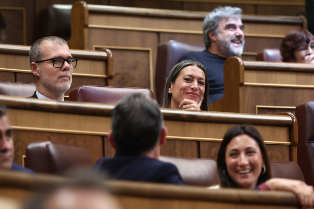 La portavoz de Junts en el Congreso, Miriam Nogueras, durante un pleno en el Congreso de los Diputados, a 15 de abril de 2026, en Madrid (España).