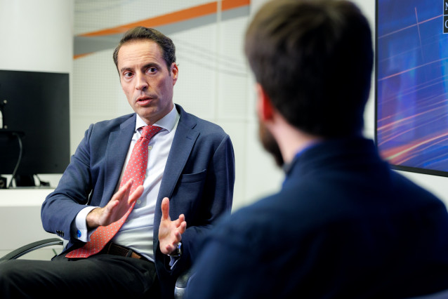 Archivo - El representante especial de la OTAN para la Vecindad Sur, Javier Colomina, en entrevista con Europa Press