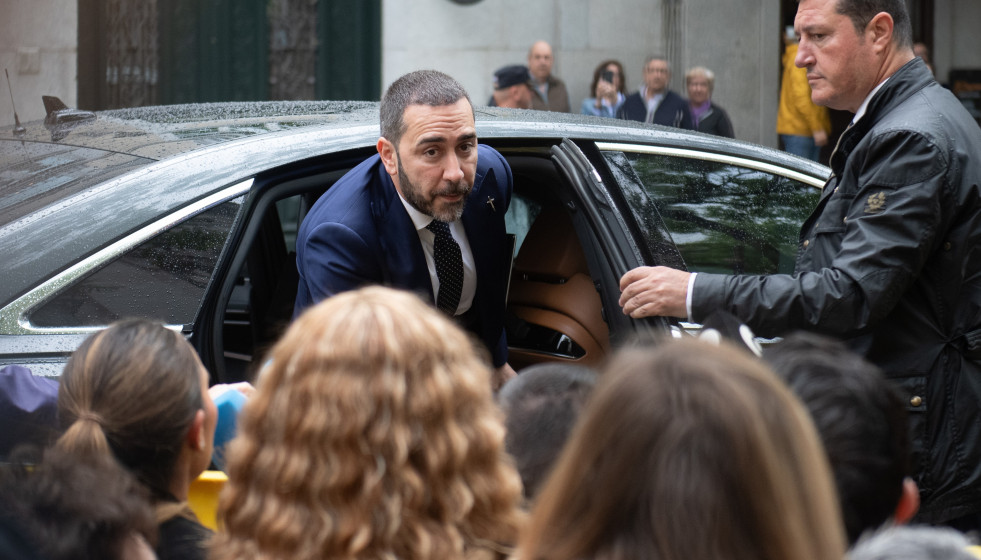 El empresario Víctor de Aldama a su llegada al Tribunal Supremo, a 29 de abril de 2026, en Madrid (España).